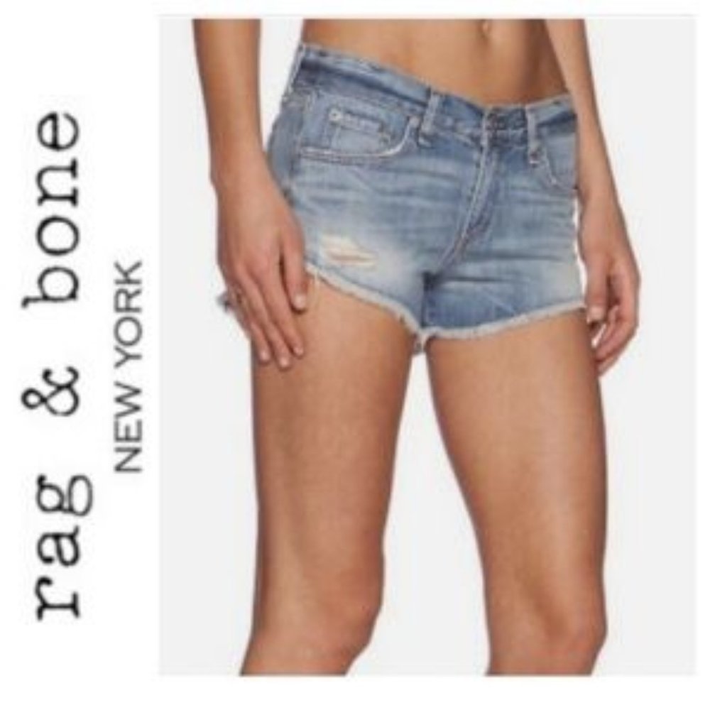 rag & bone Blue Jean Shorts